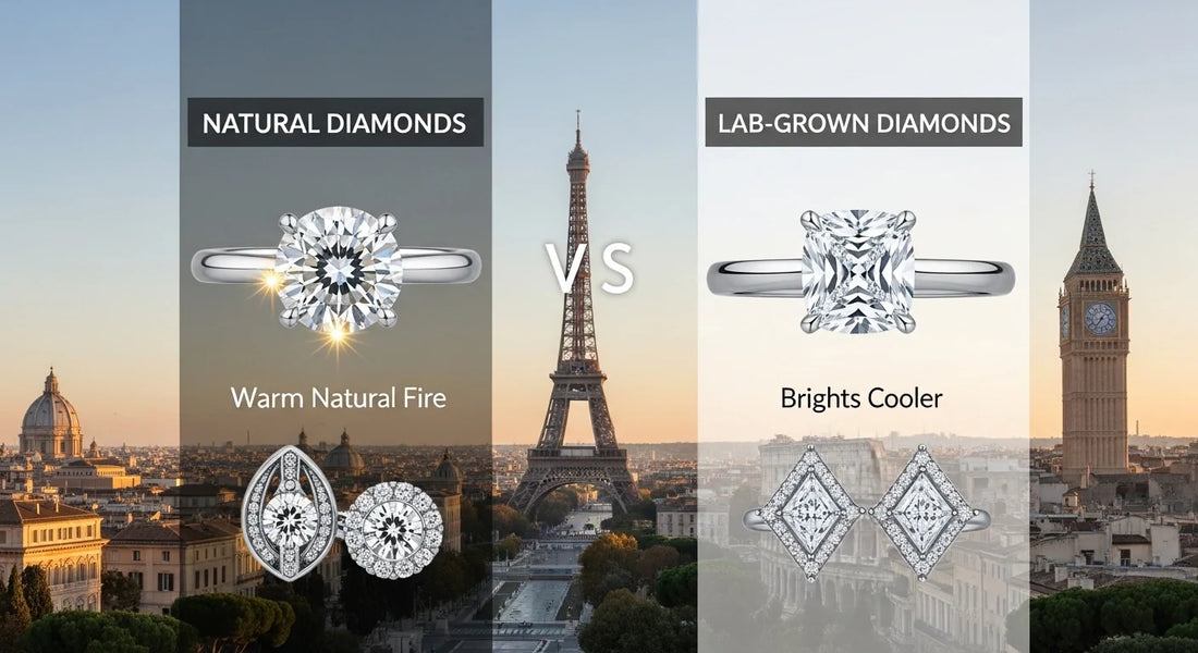 Lab Grown vs Natural Diamonds in Europe: The Honest Guide to Engagement Rings, Diamond Stud Earrings, and Jewelry Trends for 2026