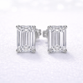 1.5ct Emarald Lab Diamond Stud Earrings EF-VS, 14K gold | i Luv Jewelry