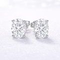 1.5ct Oval Lab Diamond Stud Earrings EF-VS, 14K gold | i Luv Jewelry