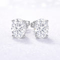 1.5ct Oval Lab Diamond Stud Earrings EF-VS, 14K gold | i Luv Jewelry