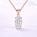 2ct Marquise Cut Lab Diamond Pendant in 14k Rose Gold