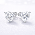 1.5ct Heart Lab Diamond Stud Earrings EF-VS, 14K gold | i Luv Jewelry