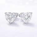 1.5ct Heart Lab Diamond Stud Earrings EF-VS, 14K gold | i Luv Jewelry