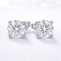 1.5ct Round Lab Diamond Stud Earrings EF-VS, 14K gold | i Luv Jewelry