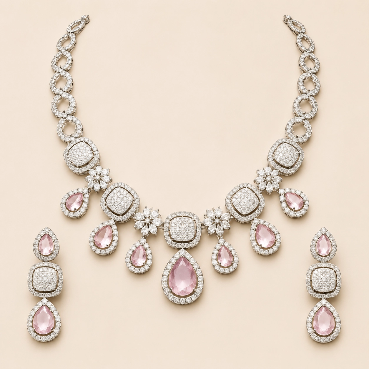 Blush Blossom Necklace Set