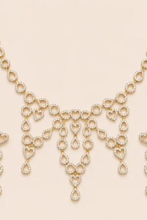 Heart Lace Collar Set