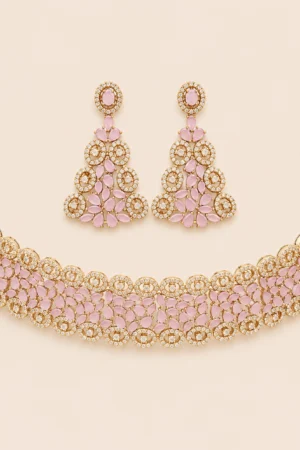 Rose Blush Lace Choker