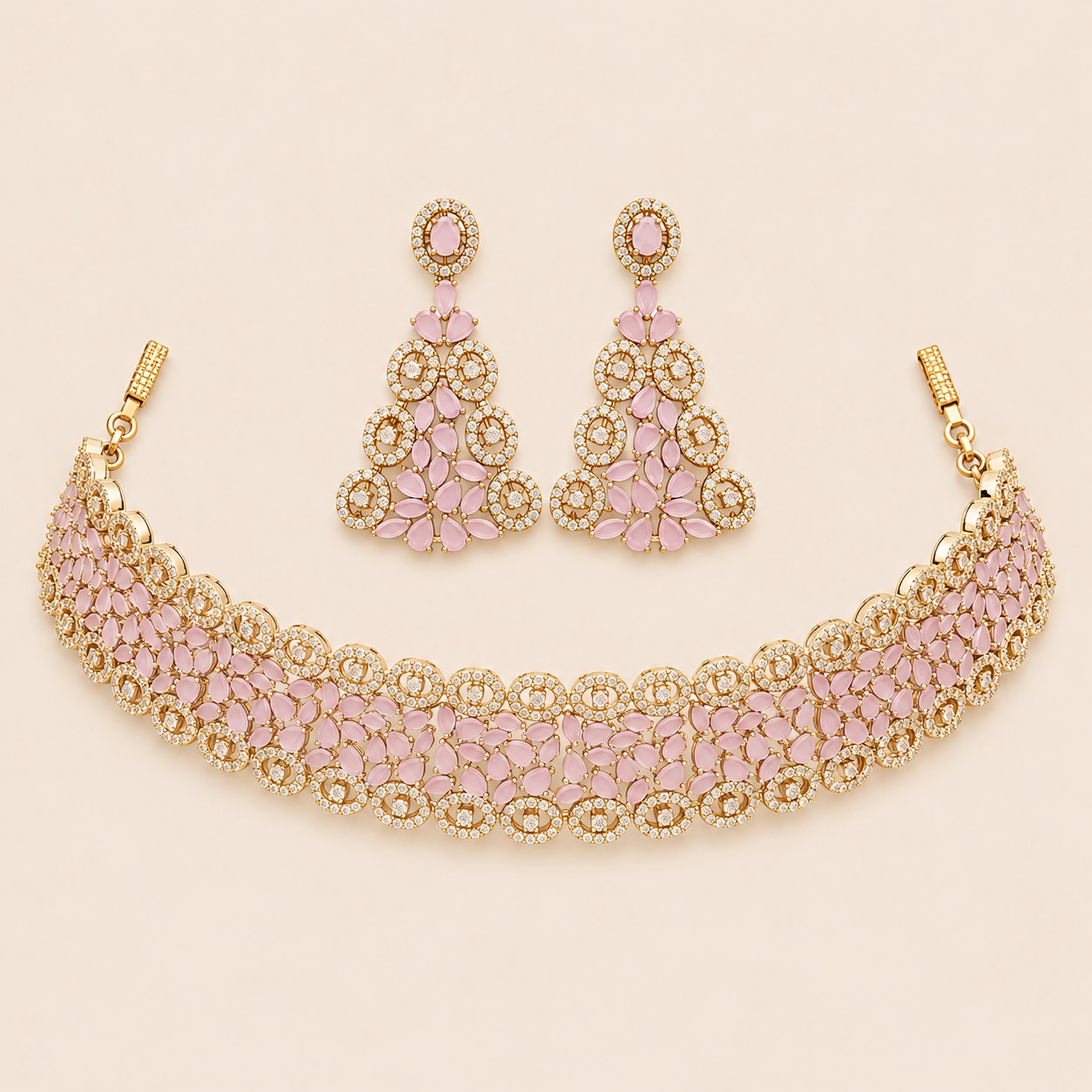 Rose Blush Lace Choker