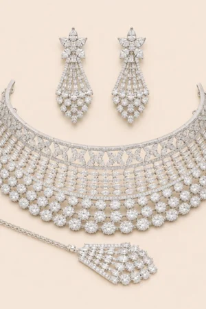Silver Majesty Bridal Choker