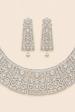 Silver Panel Palace Choker
