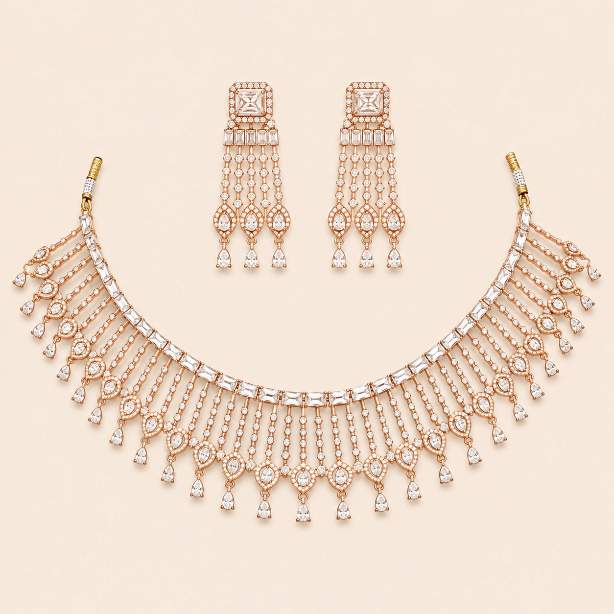 Clear Tear Fringe Collar