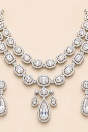 Silver Crown Jewel Set