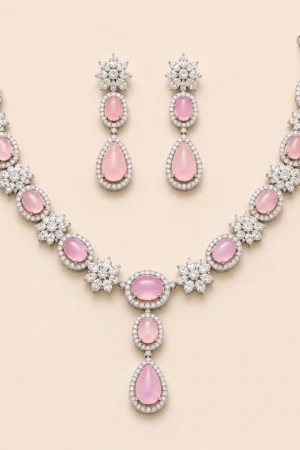 Silver Radiant Pink Set