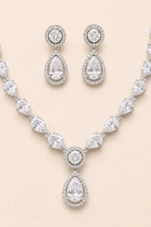 Silver Graduated Teardrop Set