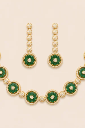 Emerald Sunburst Jewelry Set