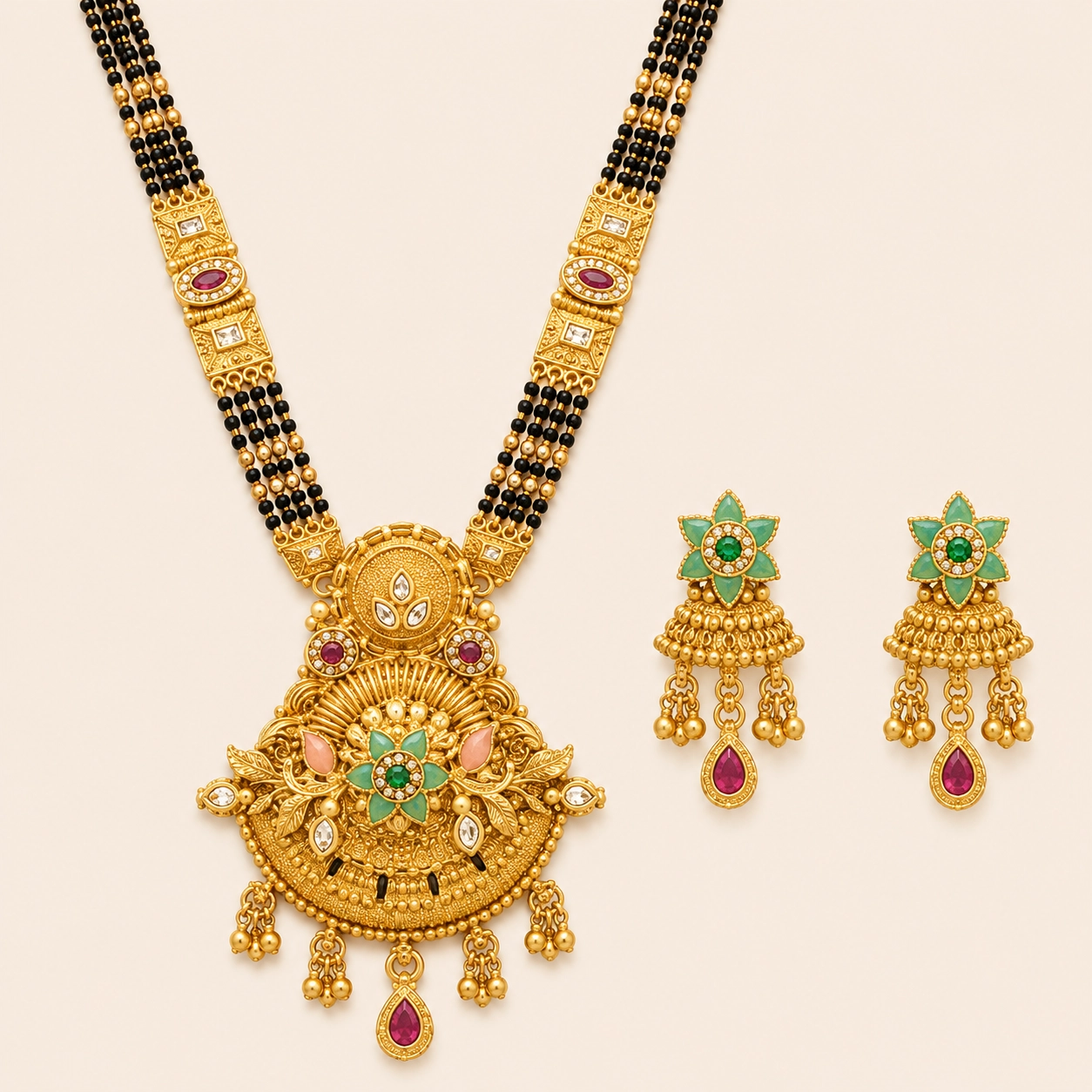 Sacred Lotus Mangalsutra Set