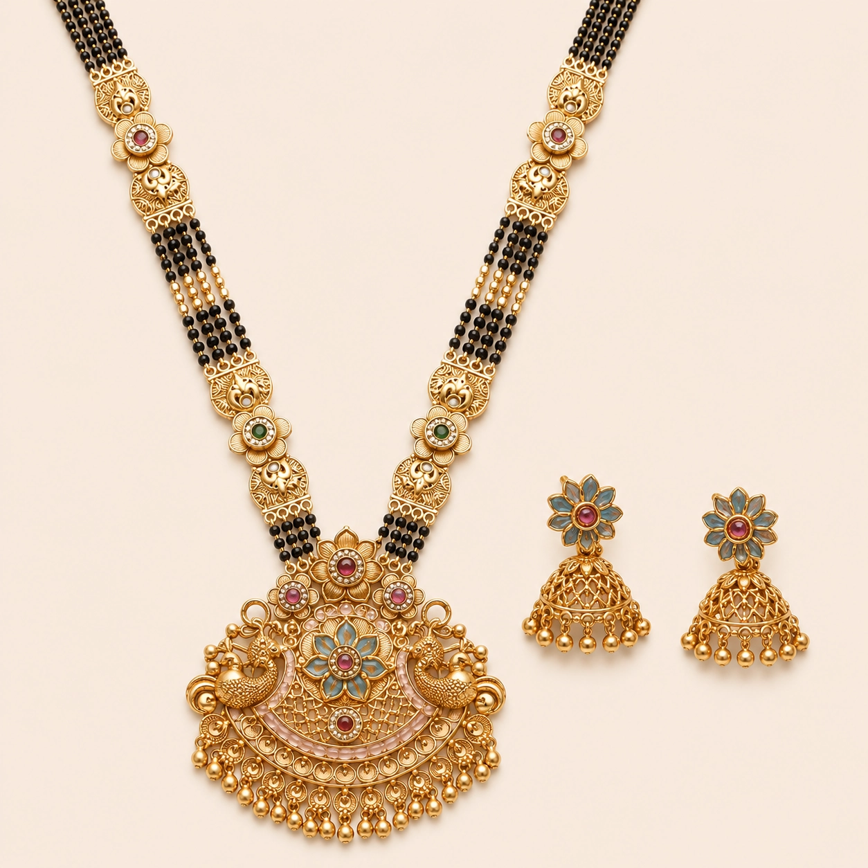 Aurum Fan Mangalsutra Set