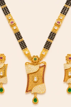 Ivory Fan Mangalsutra Set