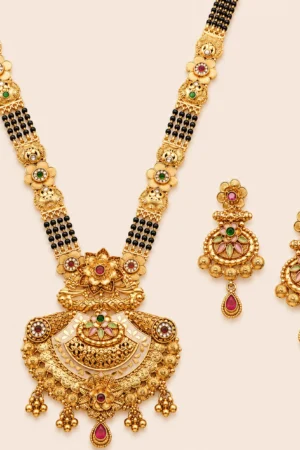 Blush Crescent Mangalsutra Set