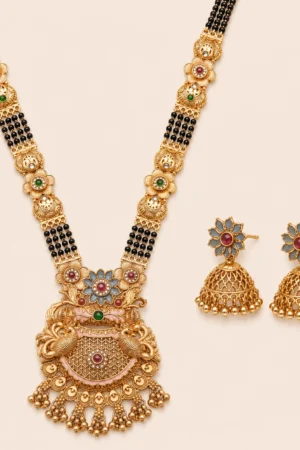 Peacock Blossom Mangalsutra Set