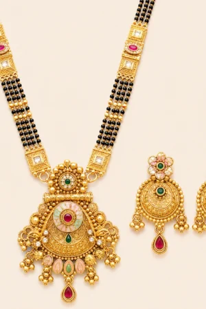 Majestic Crescent Mangalsutra Set