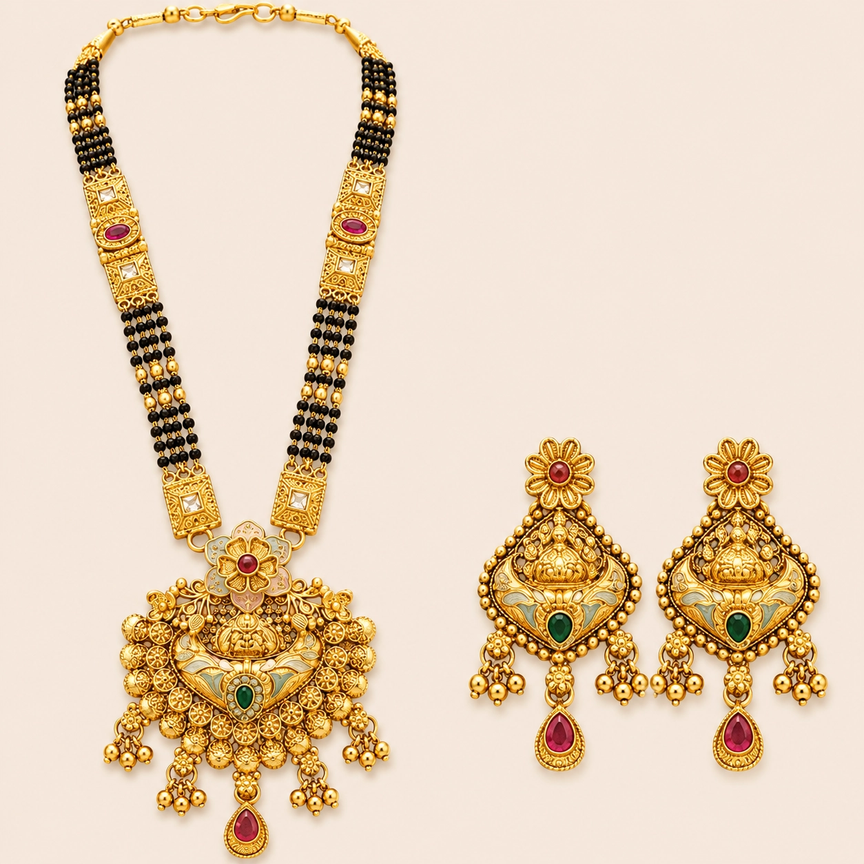 Imperial Flower Mangalsutra Set