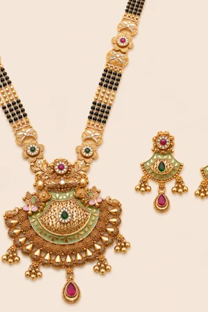 Empress Crescent Mangalsutra Set