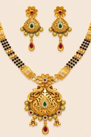 Classic Peacock Mangalsutra Set