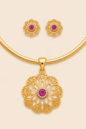 Blossom Filigree Collar Set
