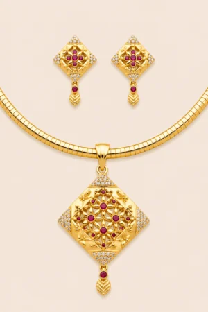 Mosaic Diamond Collar Set