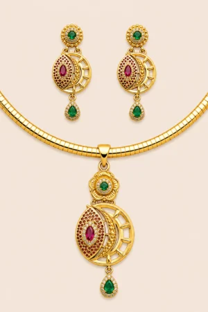 Floral Crescent Collar Set