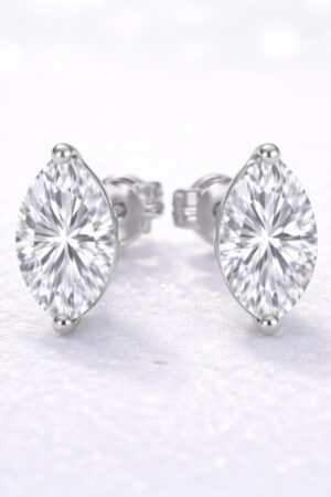 1.5ct Marquise Lab Diamond Stud Earrings EF-VS, 14K gold | i Luv Jewelry
