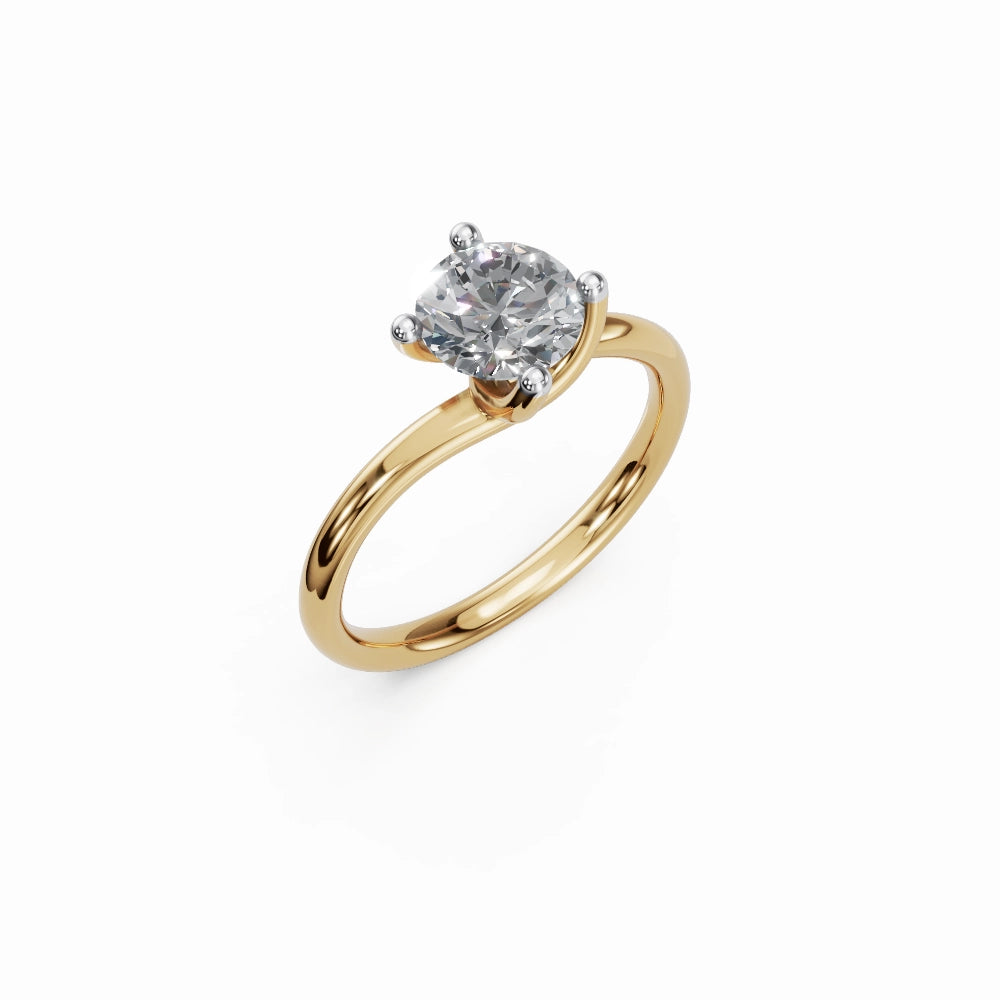 Eleanor Classic Round Lab Grown Solitaire Diamond Ring - Image 4