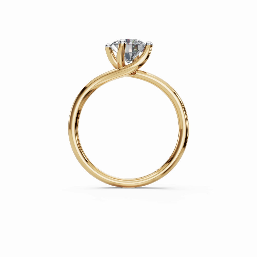 Eleanor Classic Round Lab Grown Solitaire Diamond Ring - Image 3