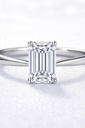 1ct Emerald Cut Lab Diamond Engagement Ring
