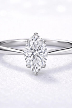 1ct Marquise Lab Diamond Engagement Ring in 14K Gold