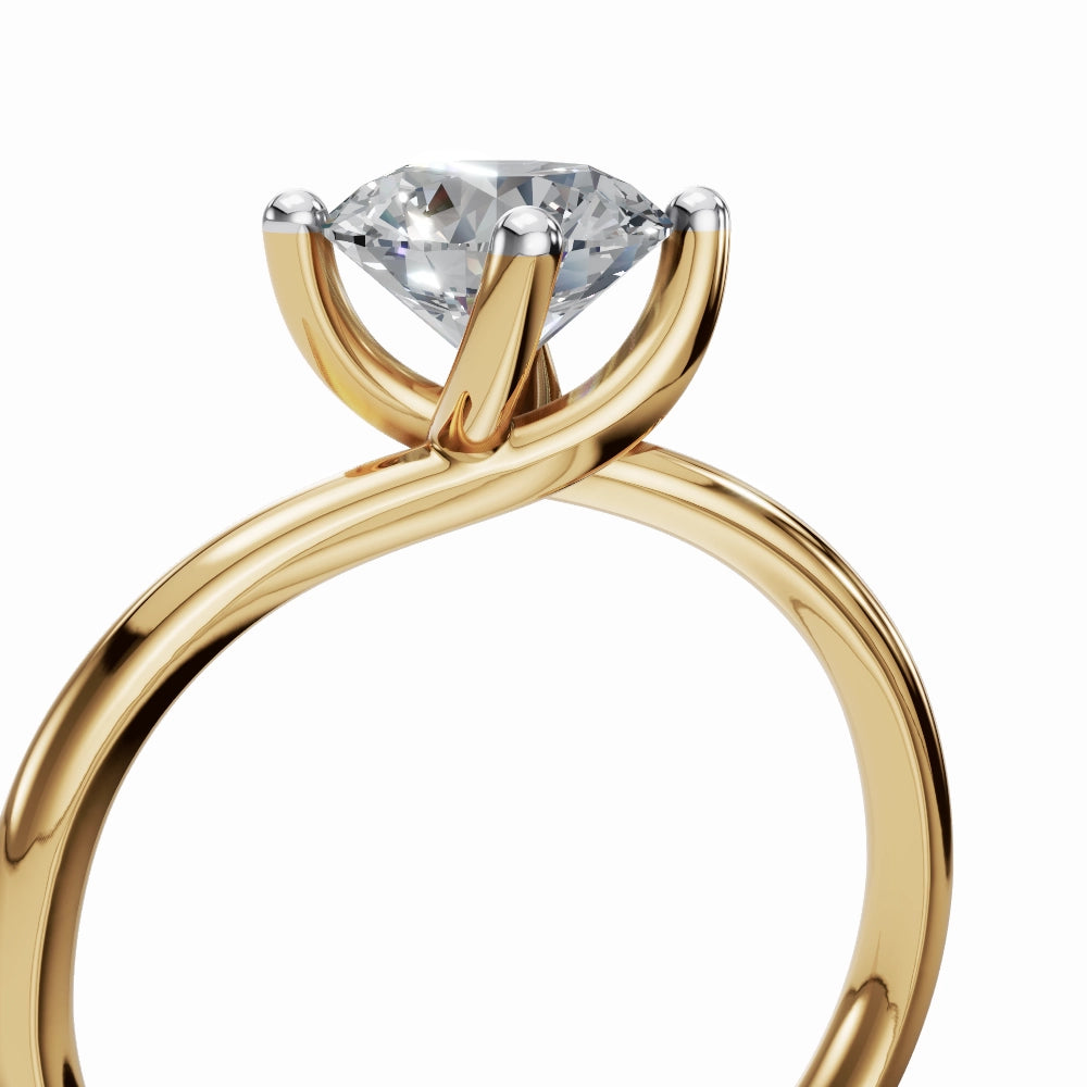 Eleanor Classic Round Lab Grown Solitaire Diamond Ring - Image 2