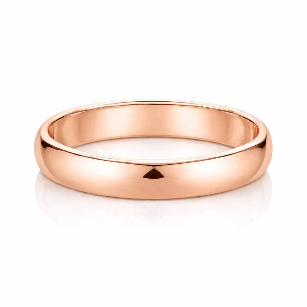 High Polished 14k Yellow Gold Classic Wedding Band - Image 2