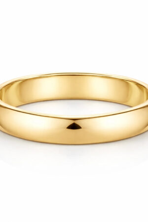 High Polished 14k Yellow Gold Classic Wedding Band
