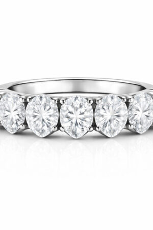 Marquise Diamond Seven Stone Band White Gold