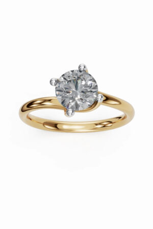 Eleanor Classic Round Lab Grown Solitaire Diamond Ring