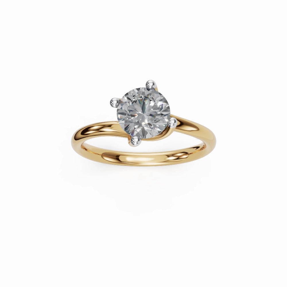 Eleanor Classic Round Lab Grown Solitaire Diamond Ring
