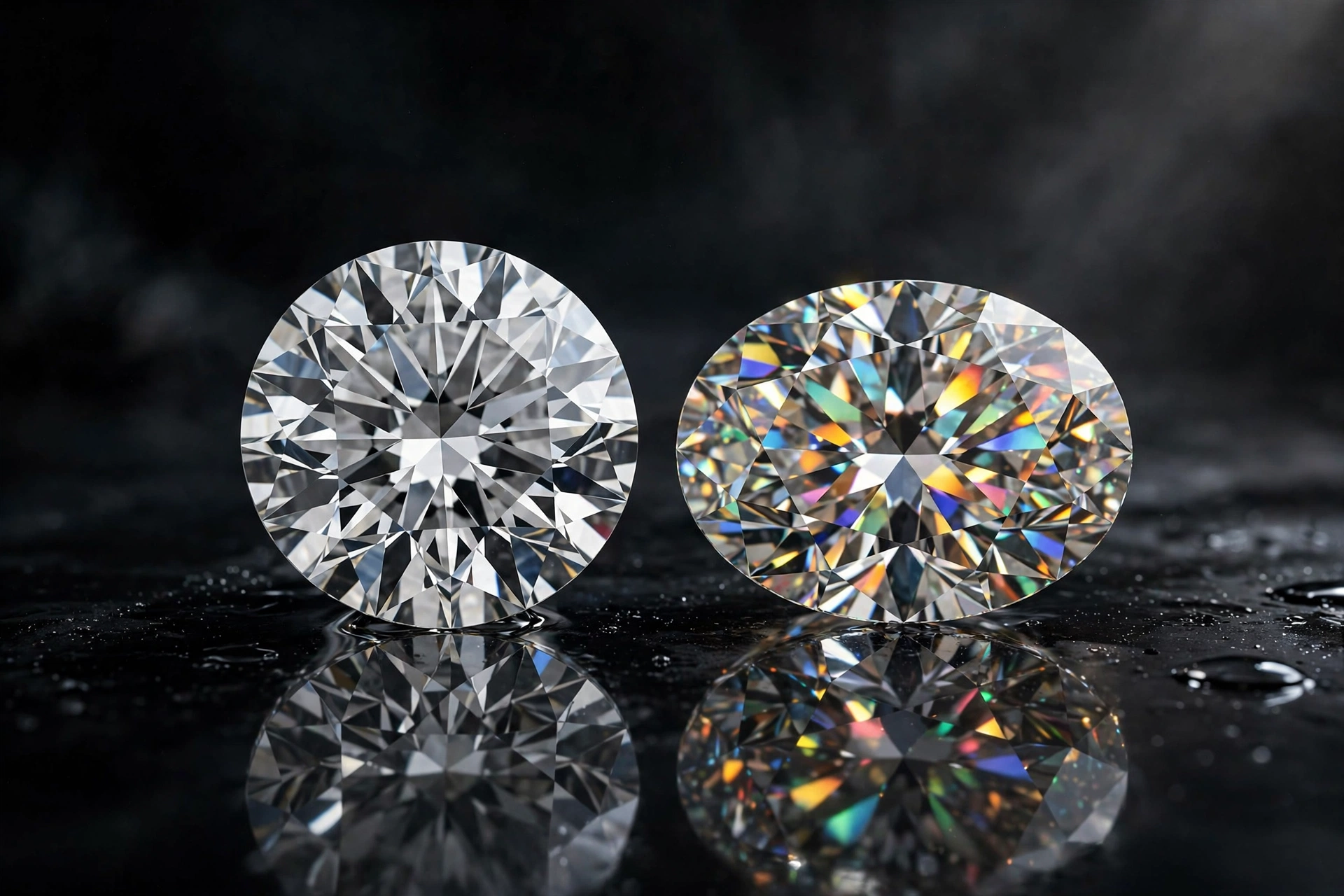 Lab grown diamond vs moissanite comparison